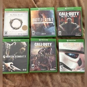 6 XBox One Video Game Collection
